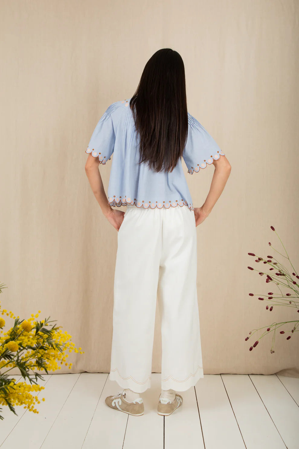 Flora Top - Blue