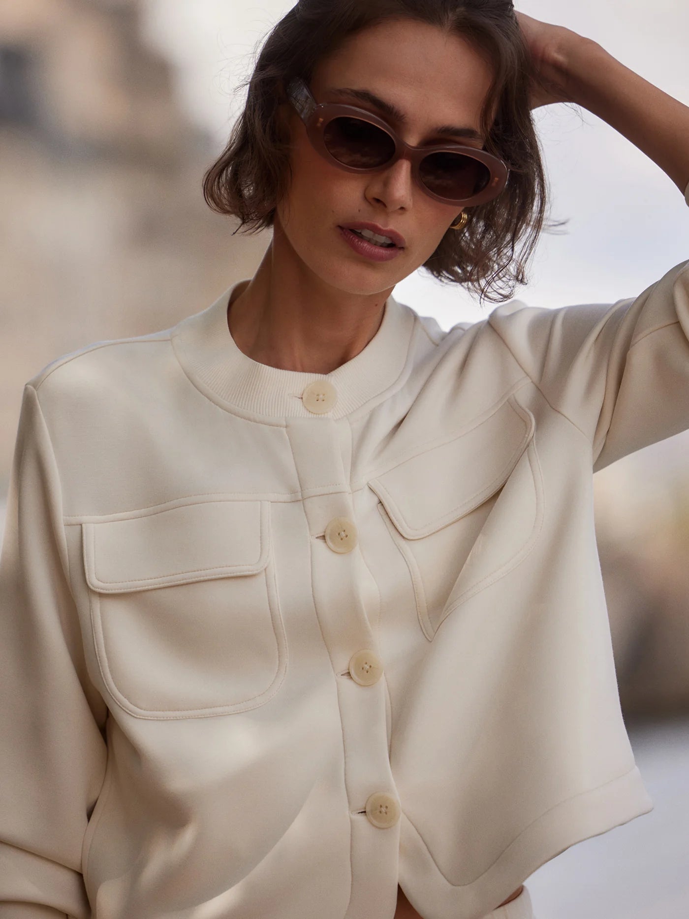 Hartwell Button-Through Sweat - Pristine