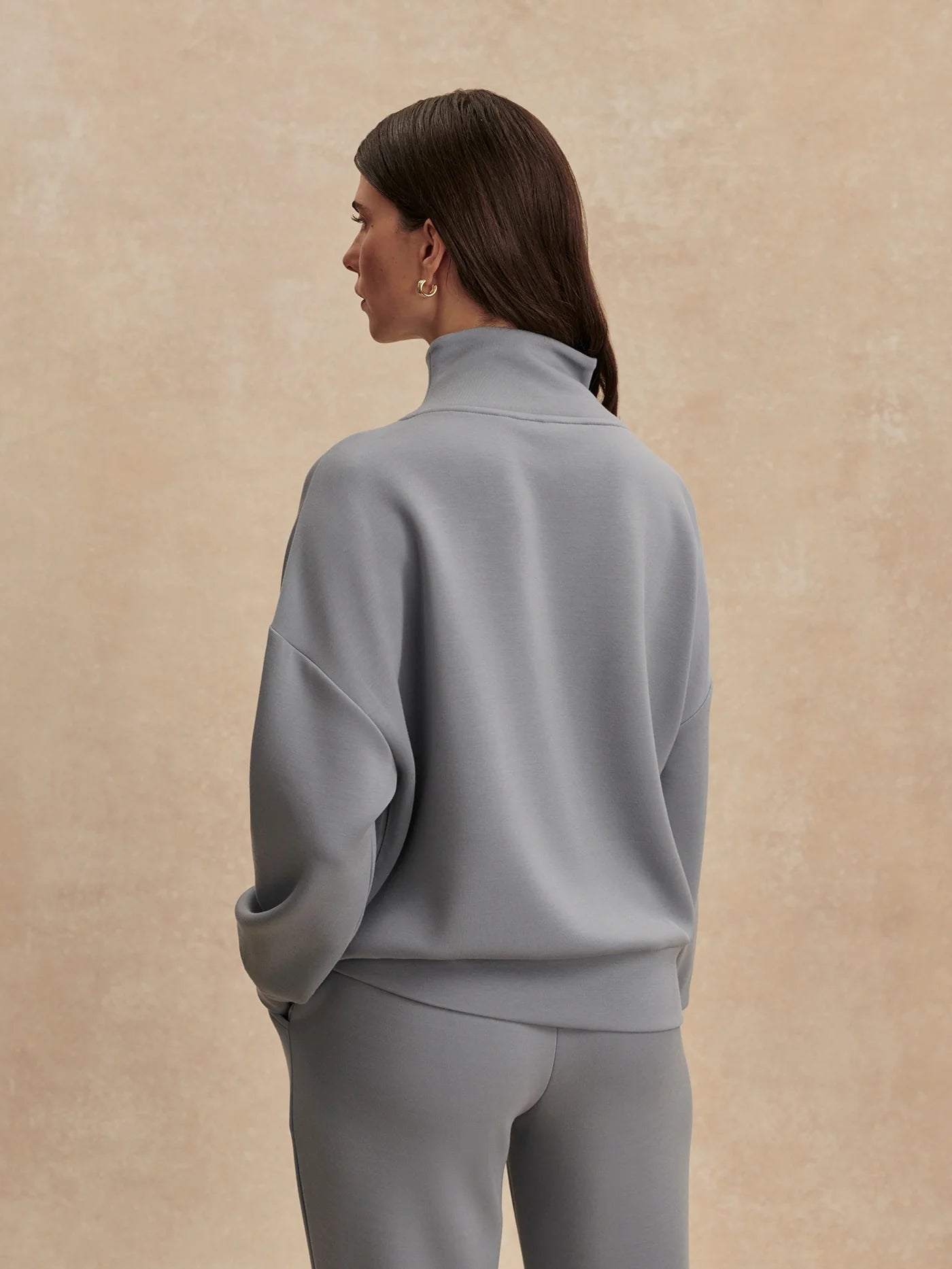Hawley Half-Zip Sweat - Wind Blue