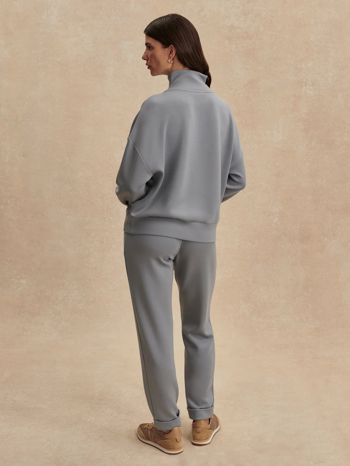 Hawley Half-Zip Sweat - Wind Blue