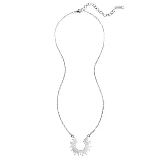 Sunburst Necklace - Silver