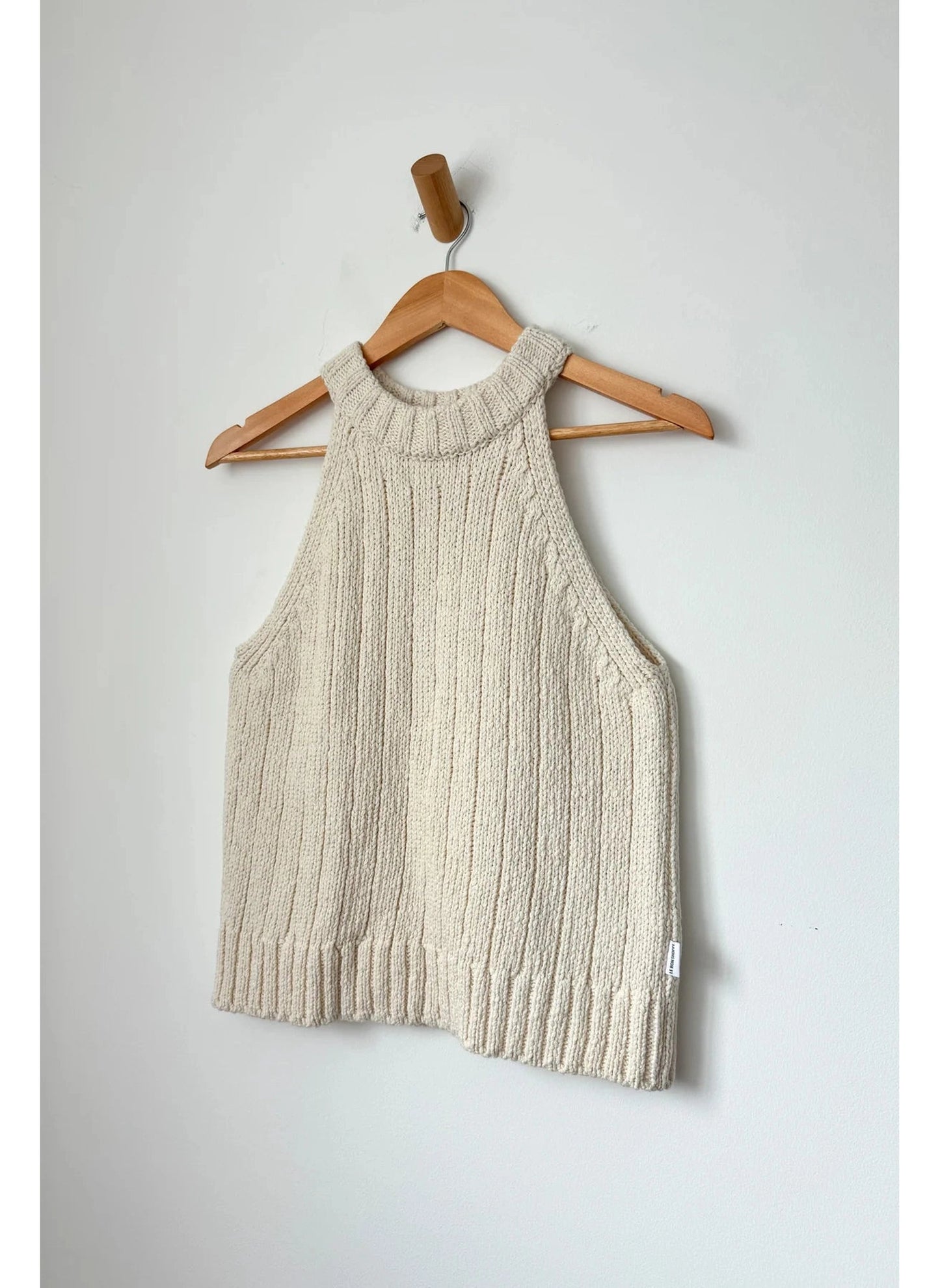 Claire Cotton Sweater Tank - Naturel