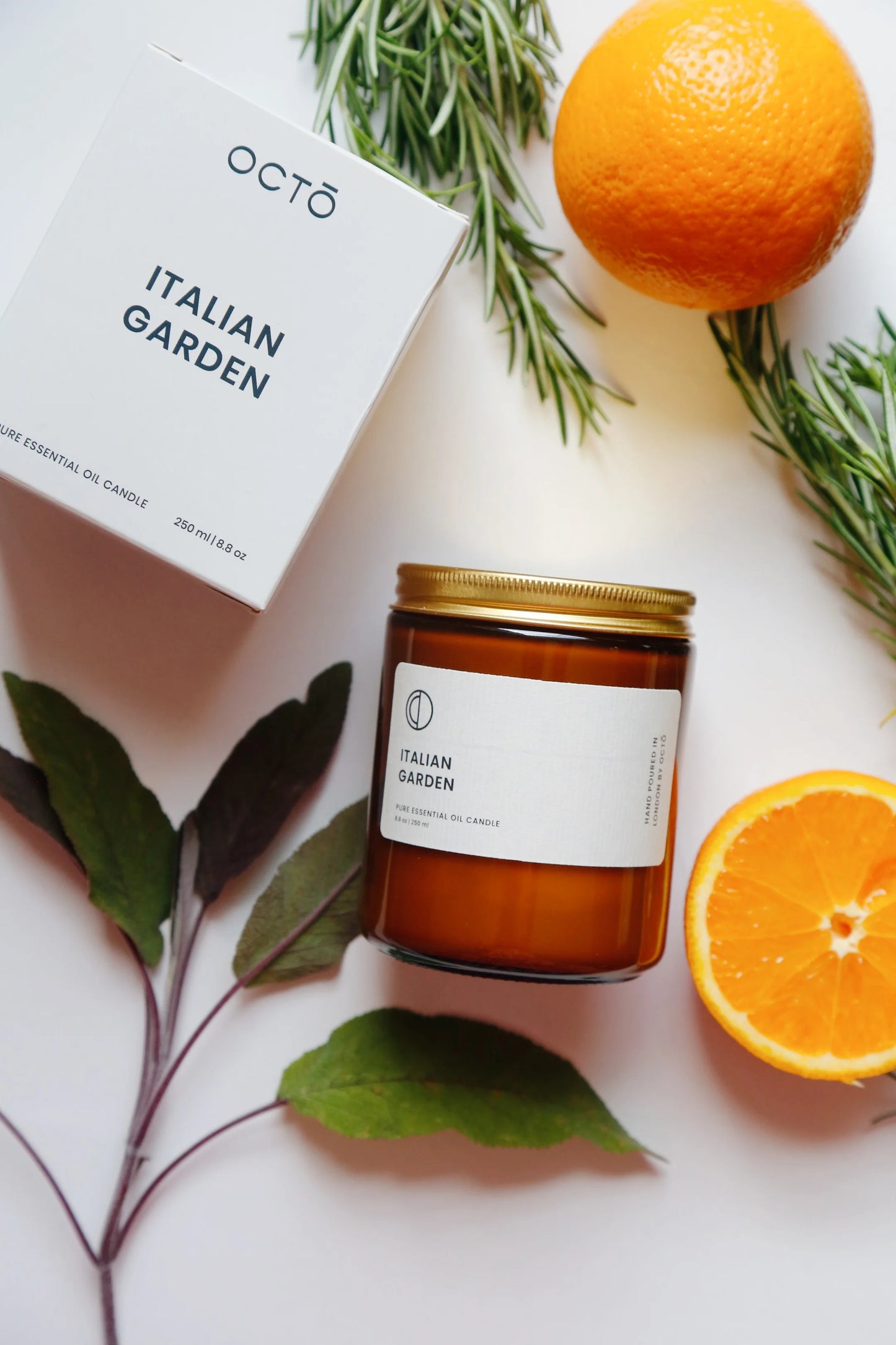 Italian Garden (Orange + Rosemary + Sage) | Amber Jar Candle 120ml