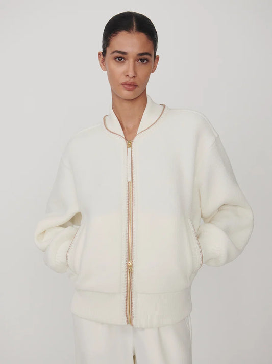 Klaudia Fleece Jacket - Egret