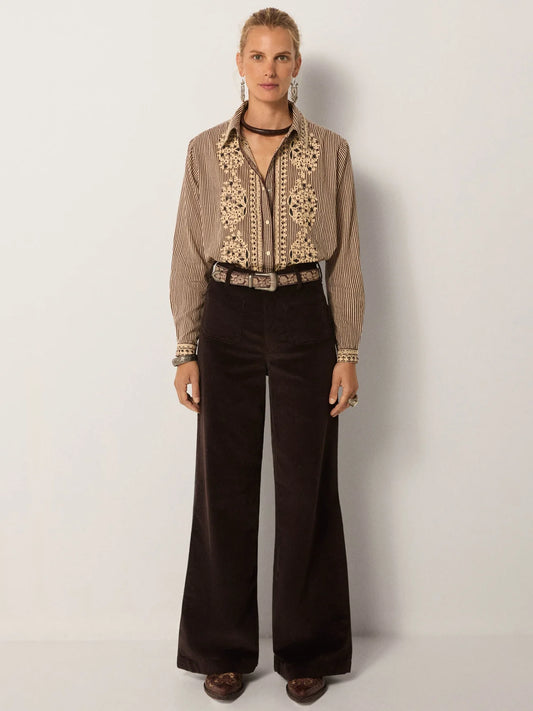 Bebo Blouse - Tobbaco