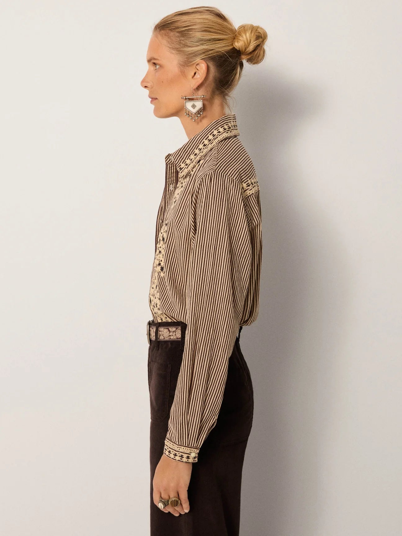 Bebo Blouse - Tobbaco