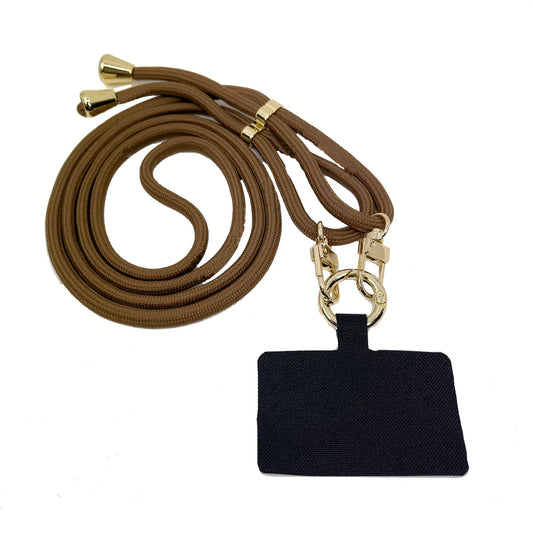 Phone Strap - Brown Gold