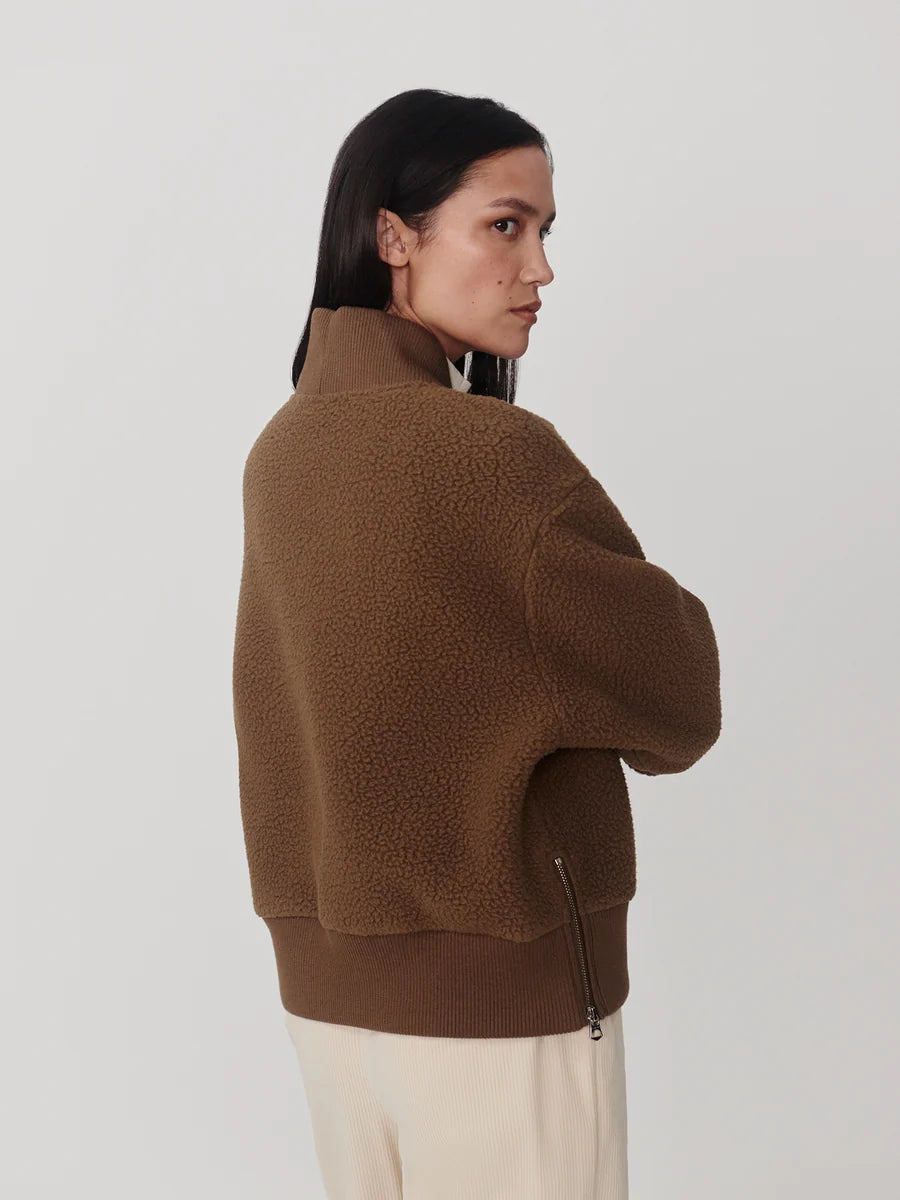 Mumford Half-Zip Fleece - Teak Olive