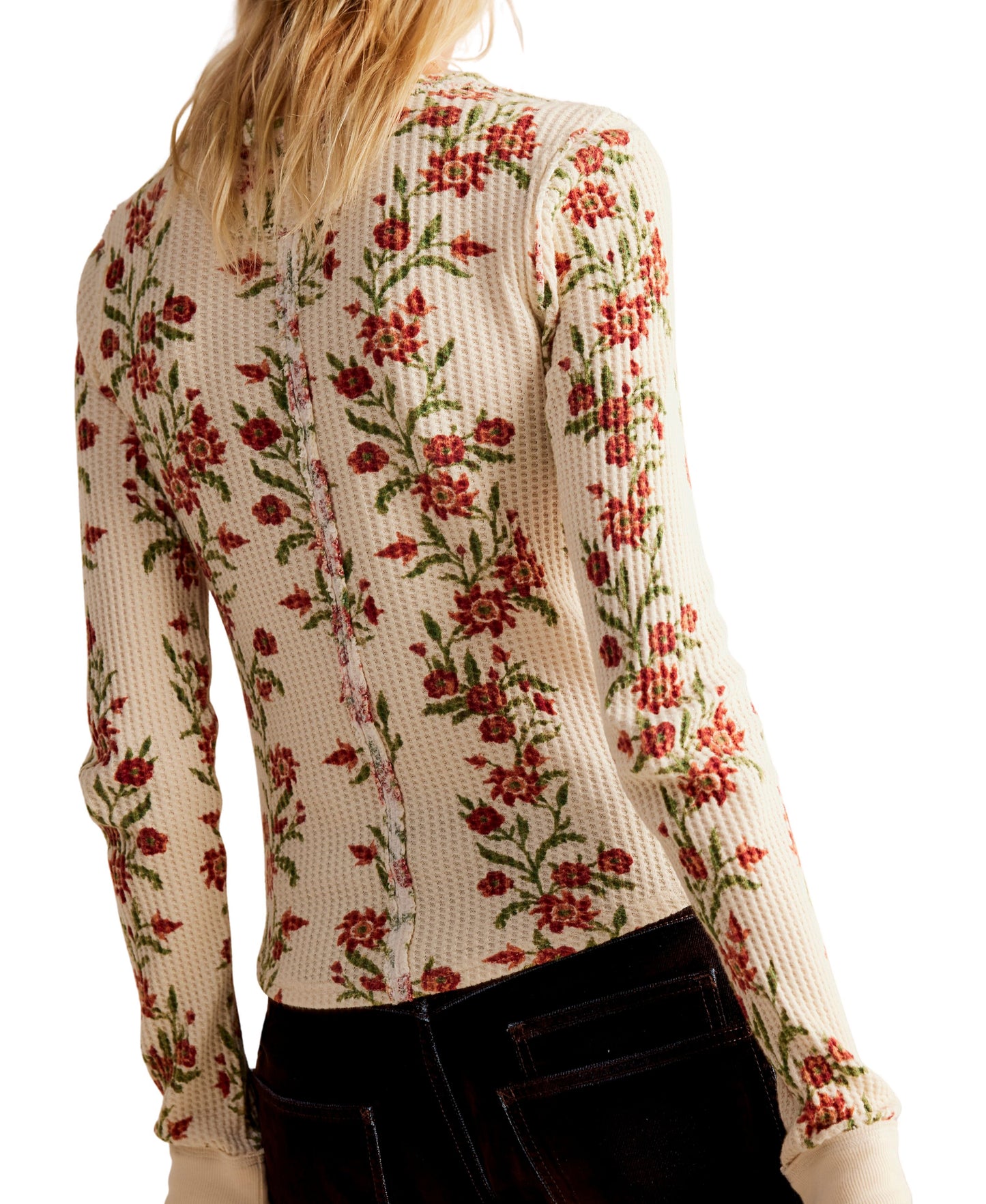 Pretty Little Thermal - Ivory Folk Vine