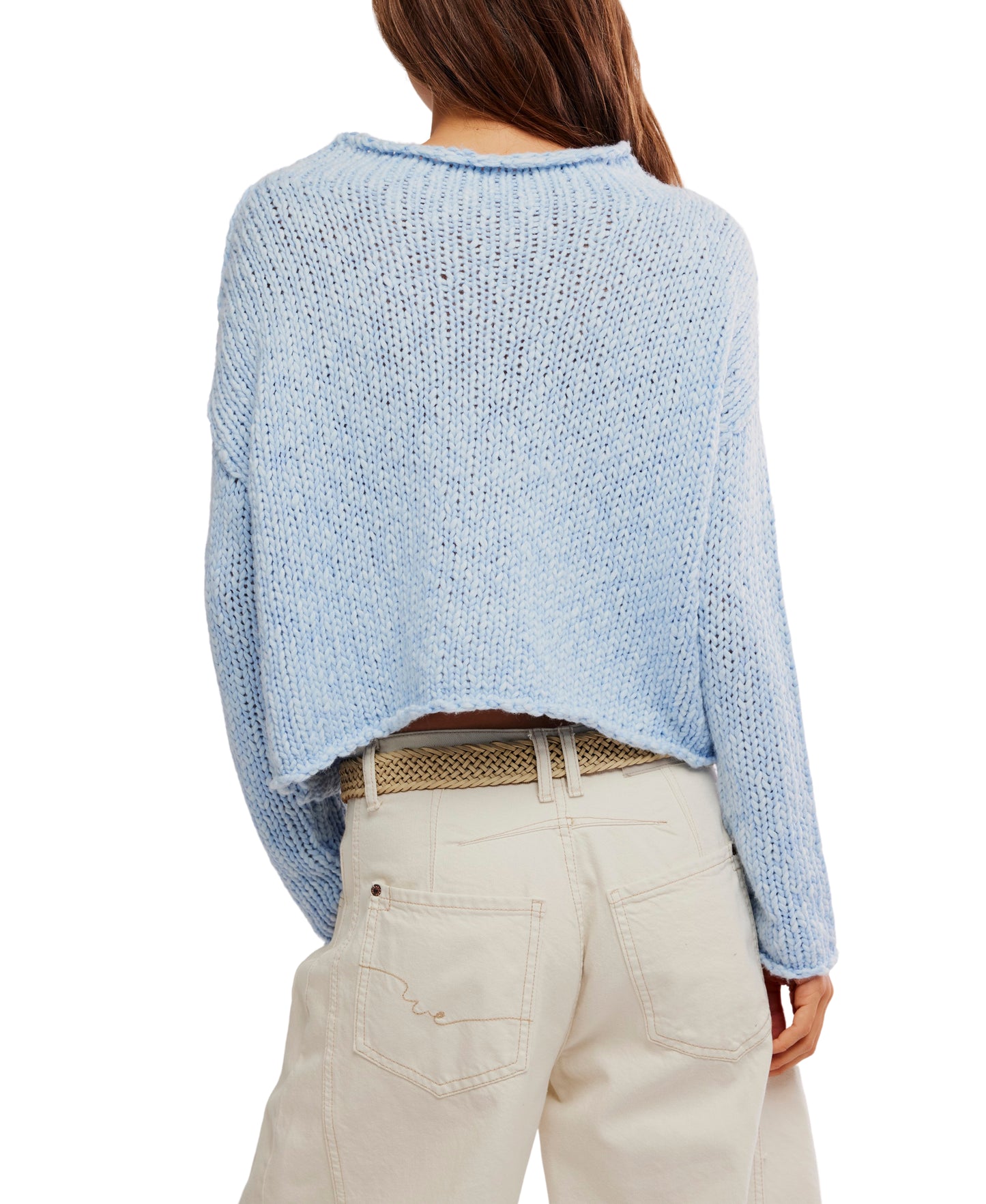 Opal Rollneck Knit Jumper - Blue