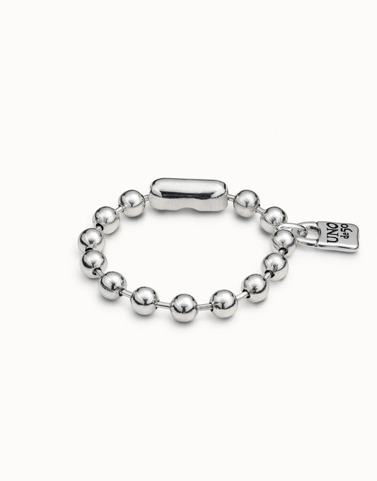 Beaded Bracelet with a Padlock Charm