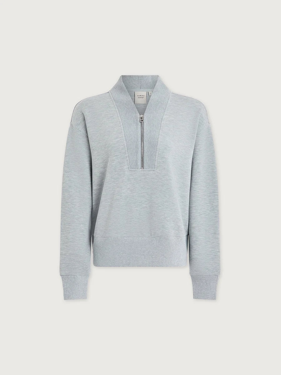 Sally Half-Zip Sweat -  Blue Green Marl