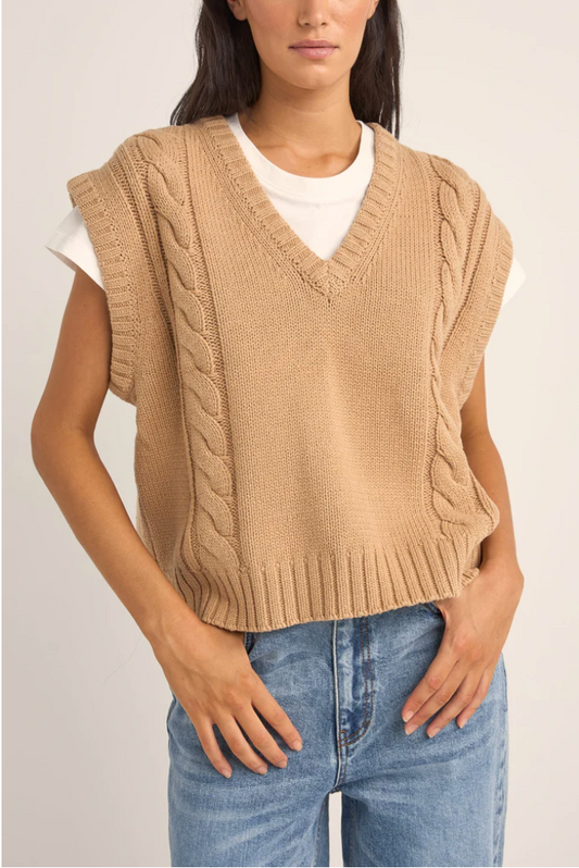 Finley Cable Knit Vest