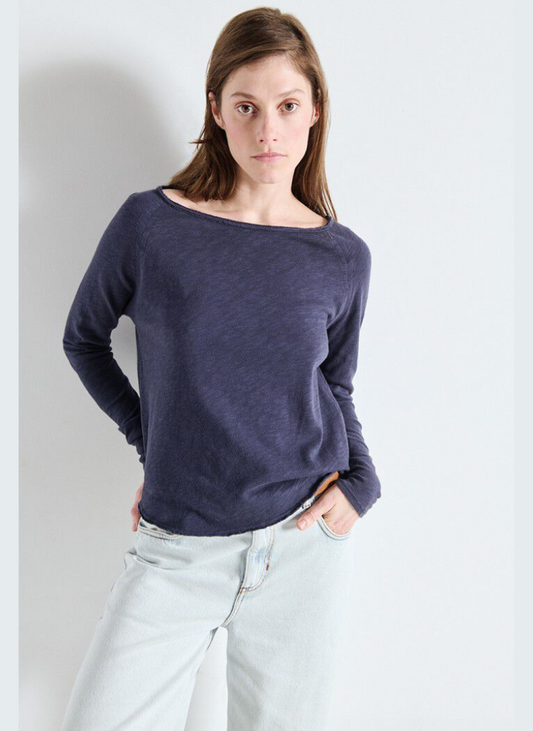 Sonoma Long Sleeve Top - Navy Blue Vintage