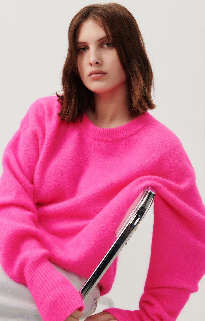 American Vintage Vitow Jumper - Neon Pink