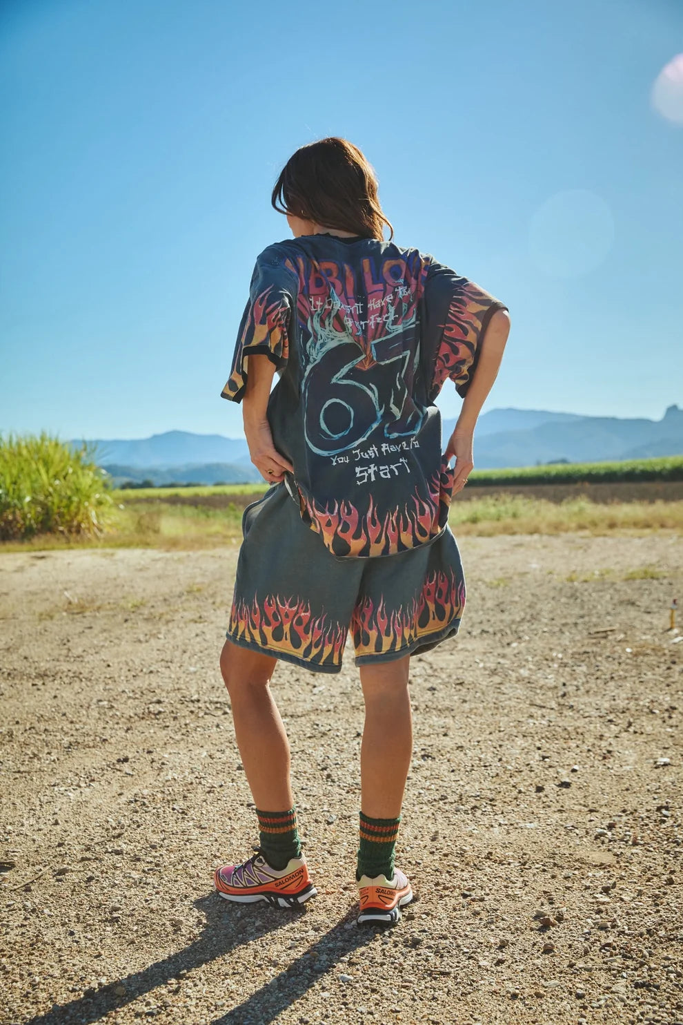 Sabbi Flaming Prism Tee - Black
