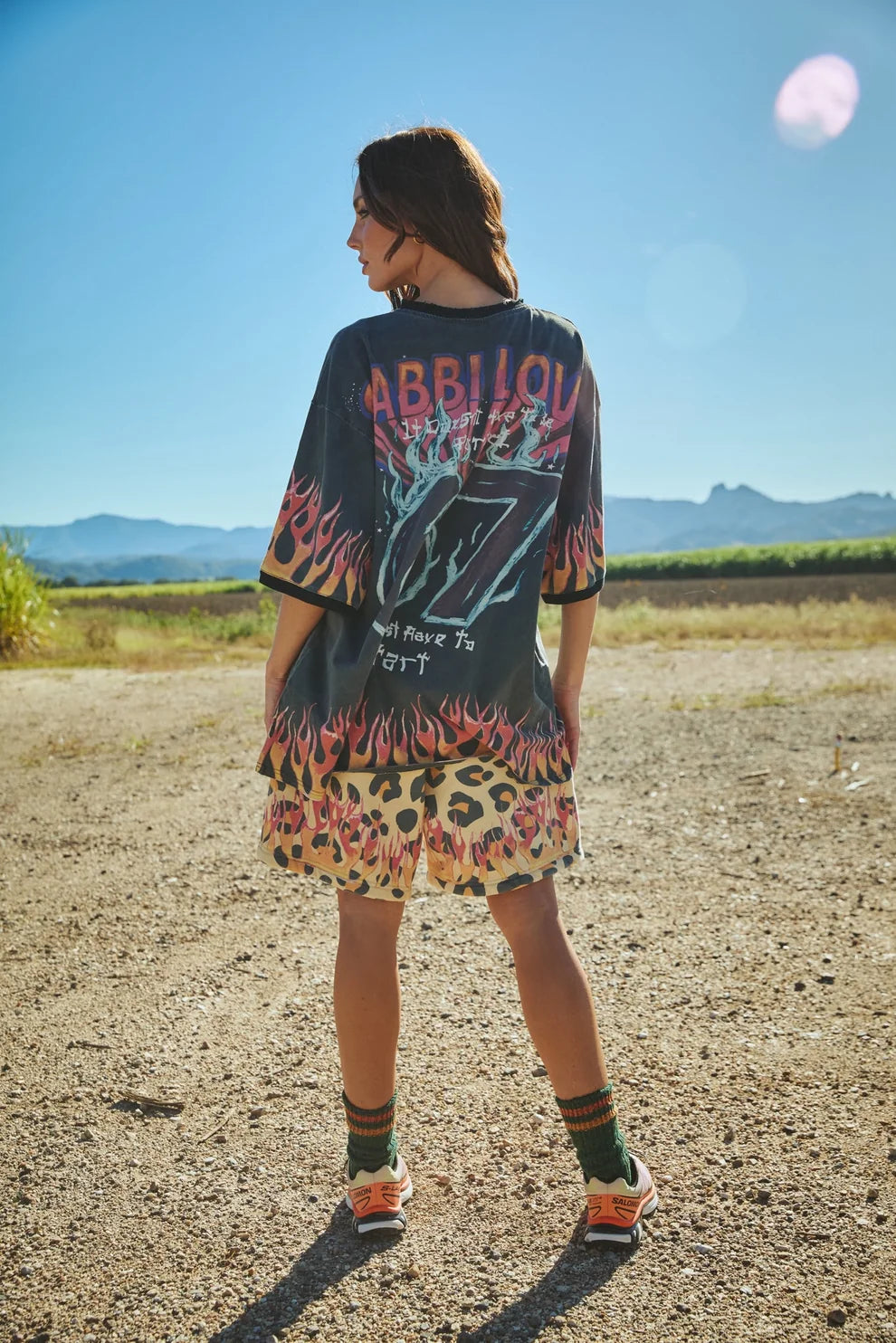 Sabbi Flaming Prism Tee - Black