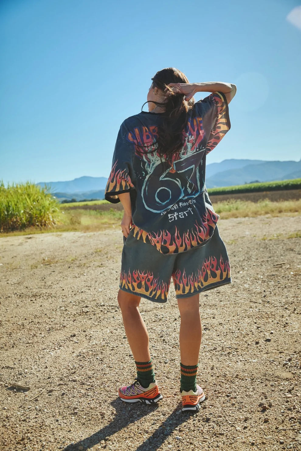 Sabbi Flaming Prism Tee - Black