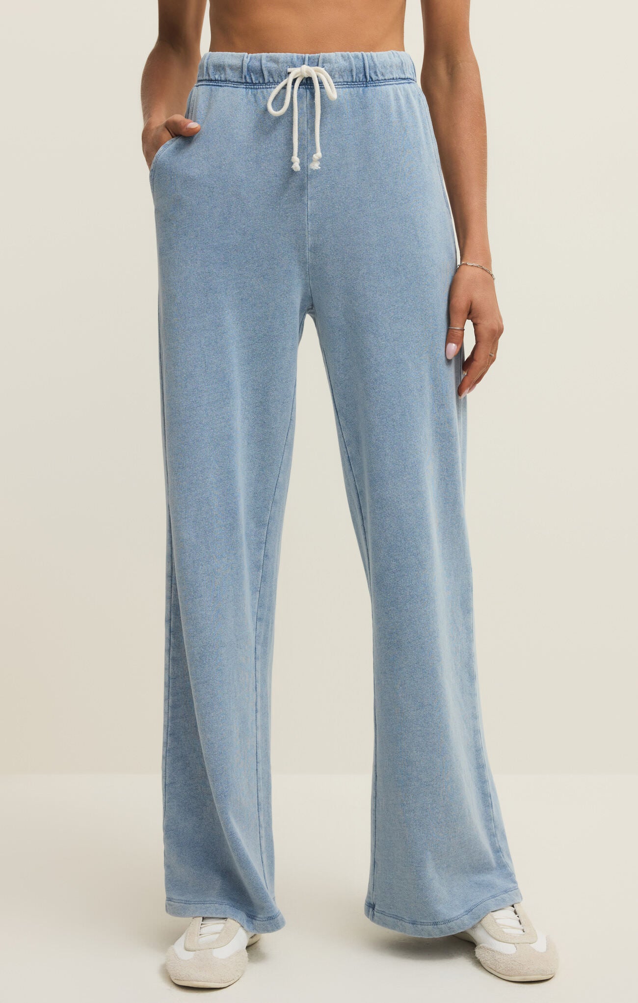 Hunter Knit Denim Pant - Ocean Air Indigo