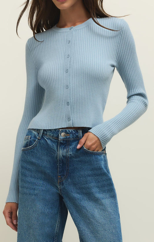 Patrice Rib Cardigan -  Coast