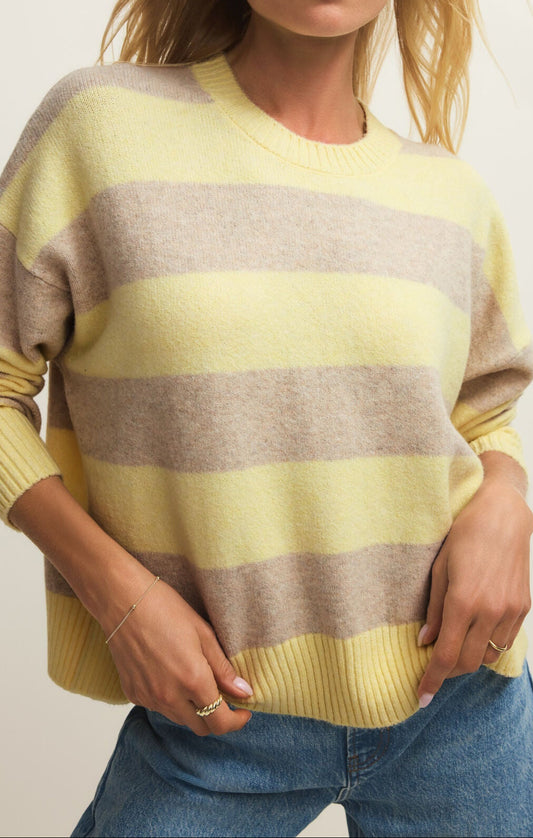 Cirrus Stripe Sweater - Sunnyside
