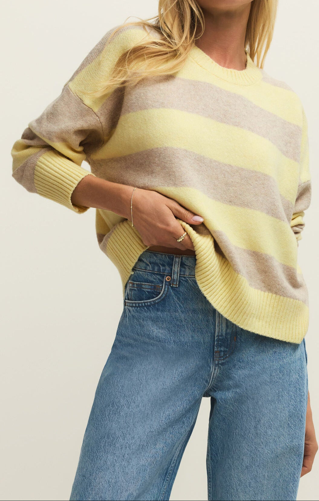 Cirrus Stripe Sweater - Sunnyside
