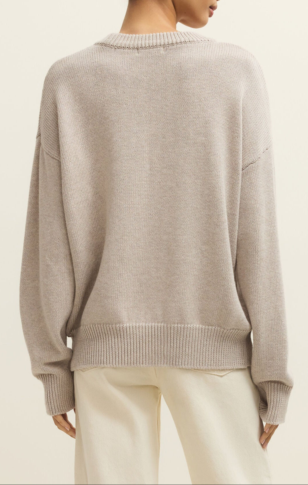 Boyfriend Beach Sweater - Natural Heather