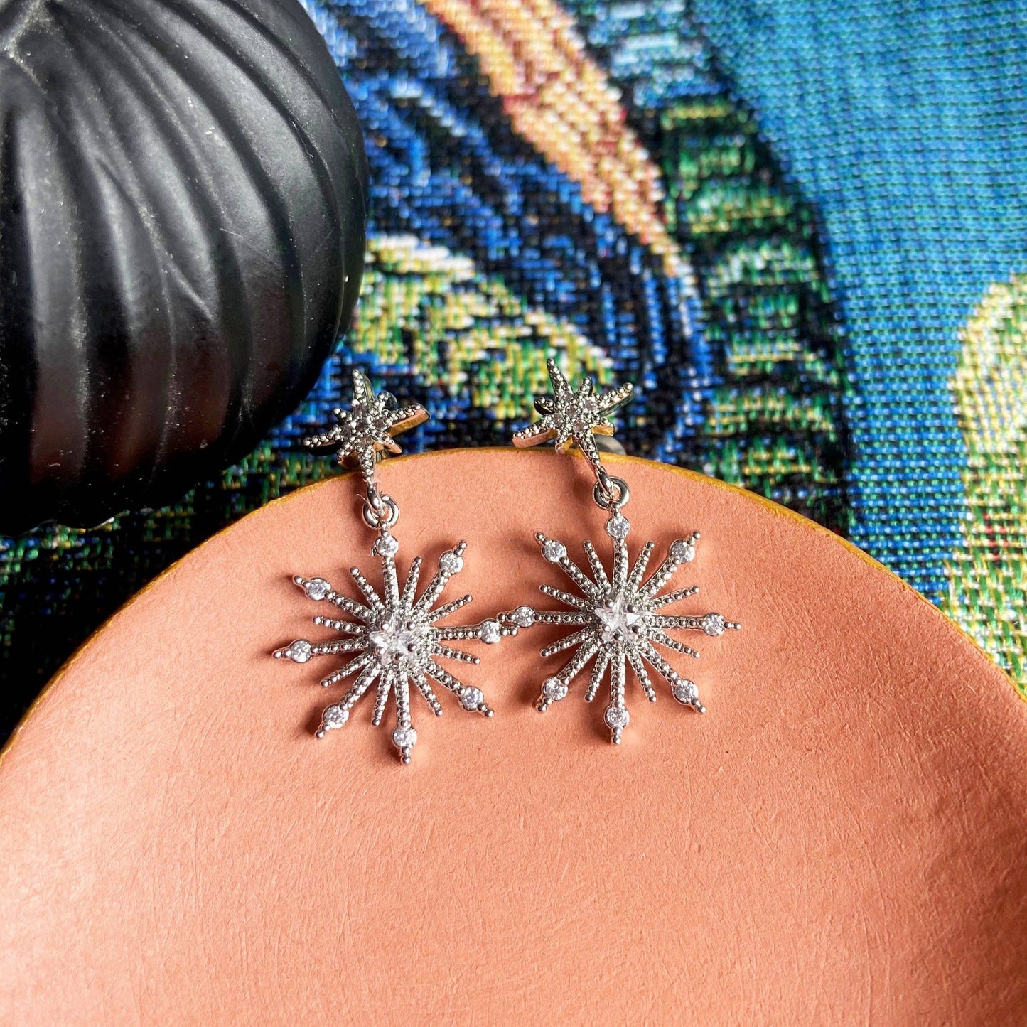 Northern Star Silver Stud Earrings