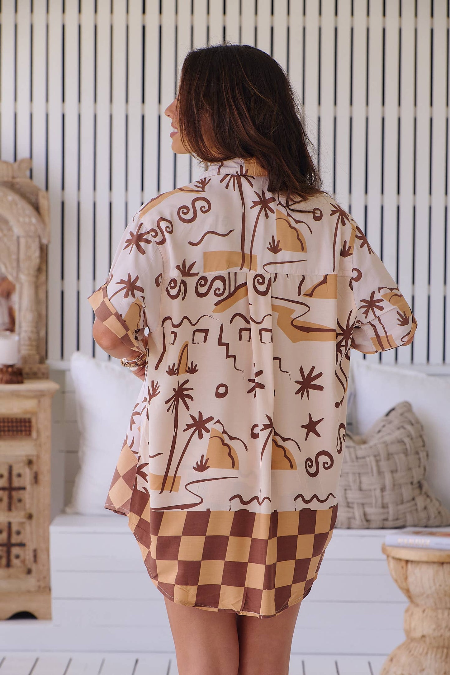 BORA BORA PRINT LOLA SHIRT