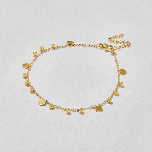Flutter Gold Disc Bracelet
