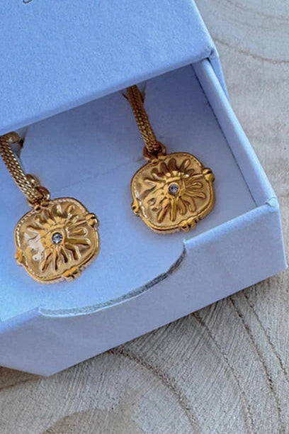 Gold Blaze Earrings