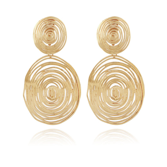 Wave Earrings - Gold