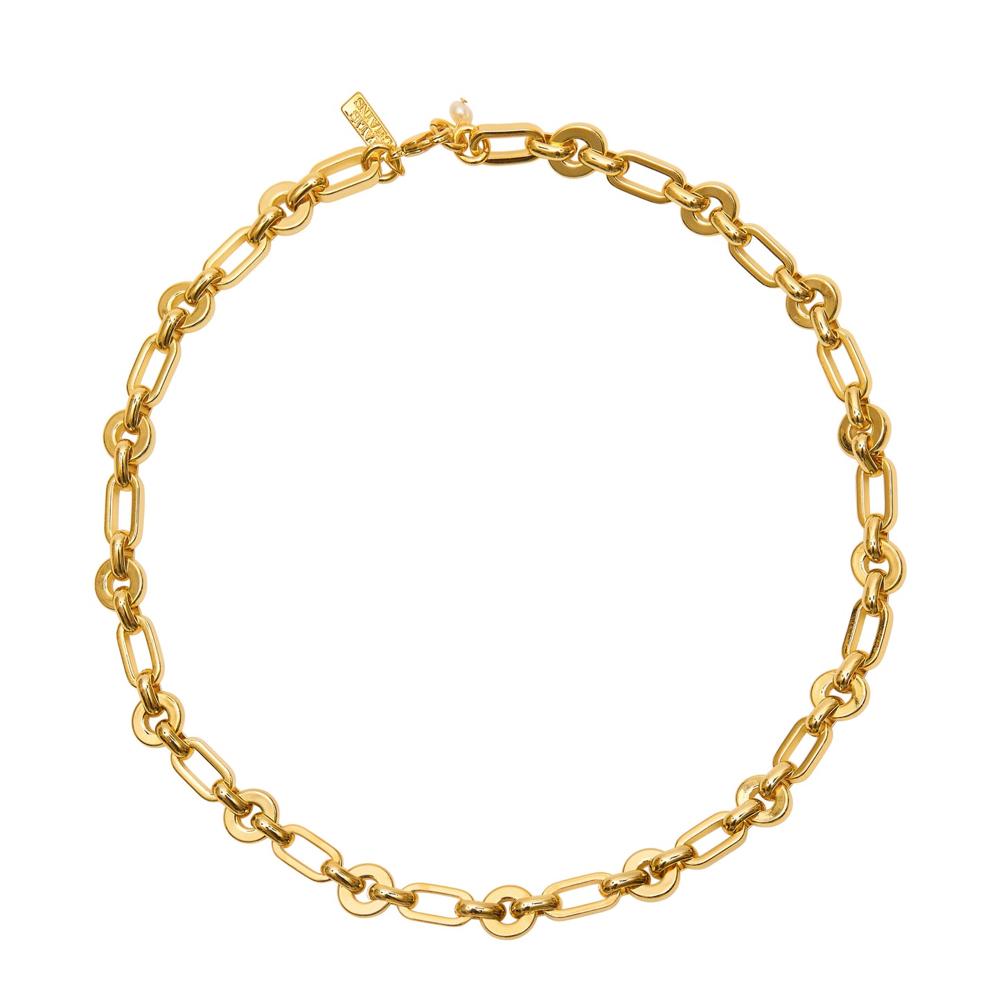 Chunky Link Necklace- Gold
