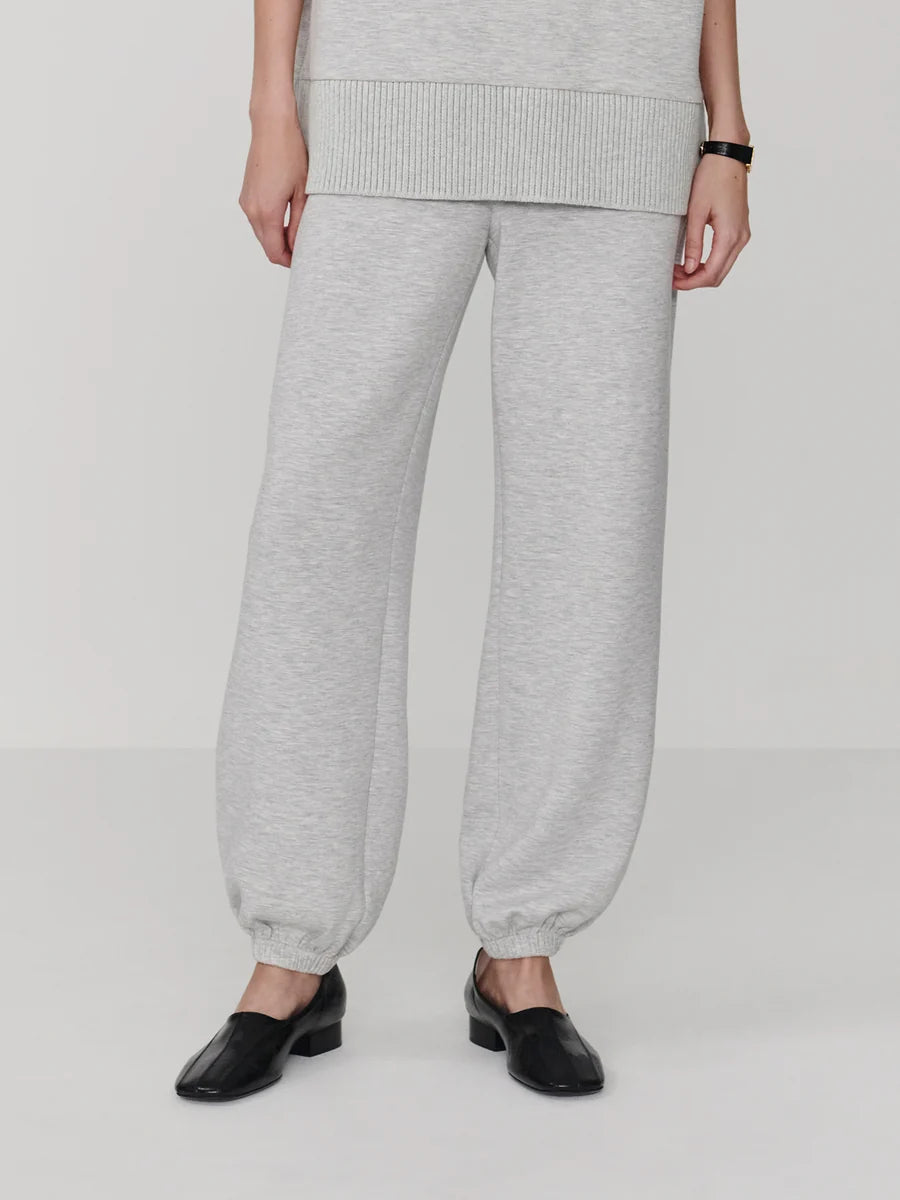 The Classic Cuff Pant 28.5" -  Light Grey Marl