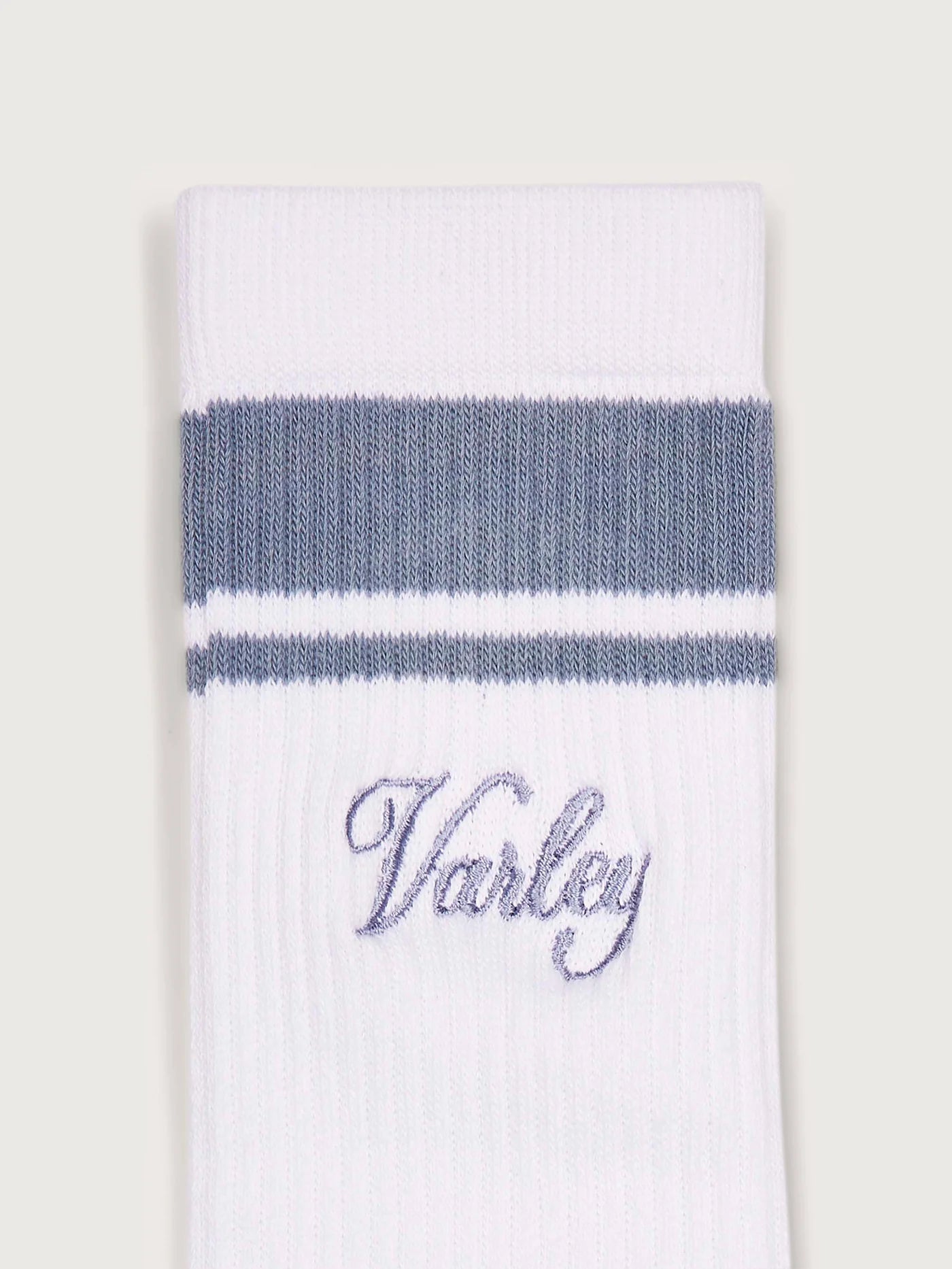 Lamar Club Stripe Sock - White/ Ash Blue