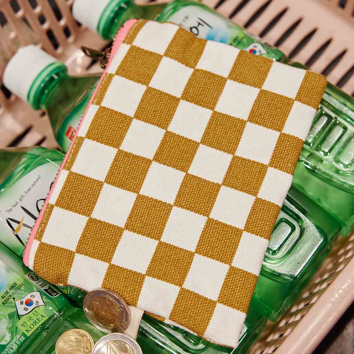 Marie Purse - Checkerboard Caramel