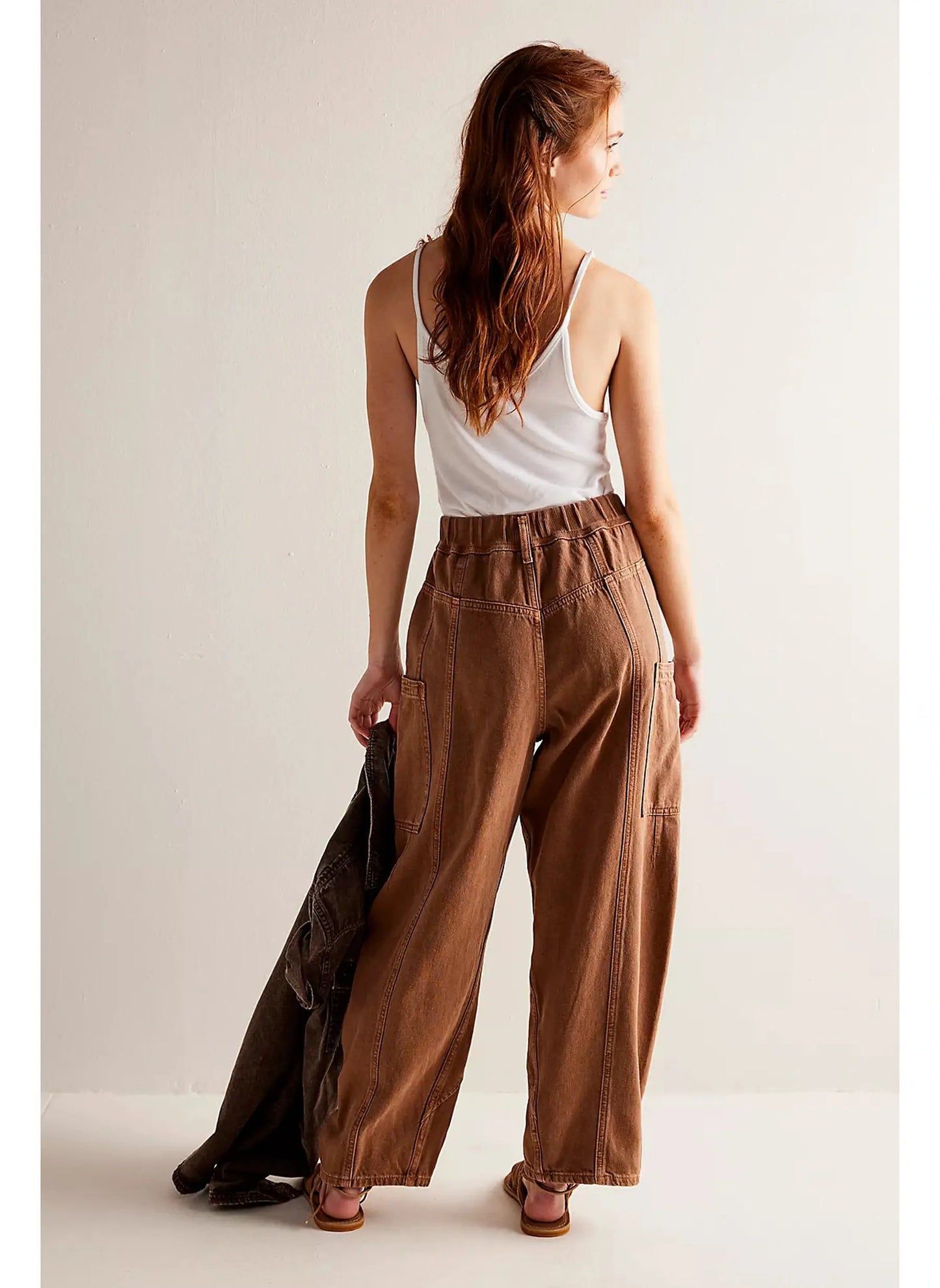 New School Relaxed Jeans - Warm Brown