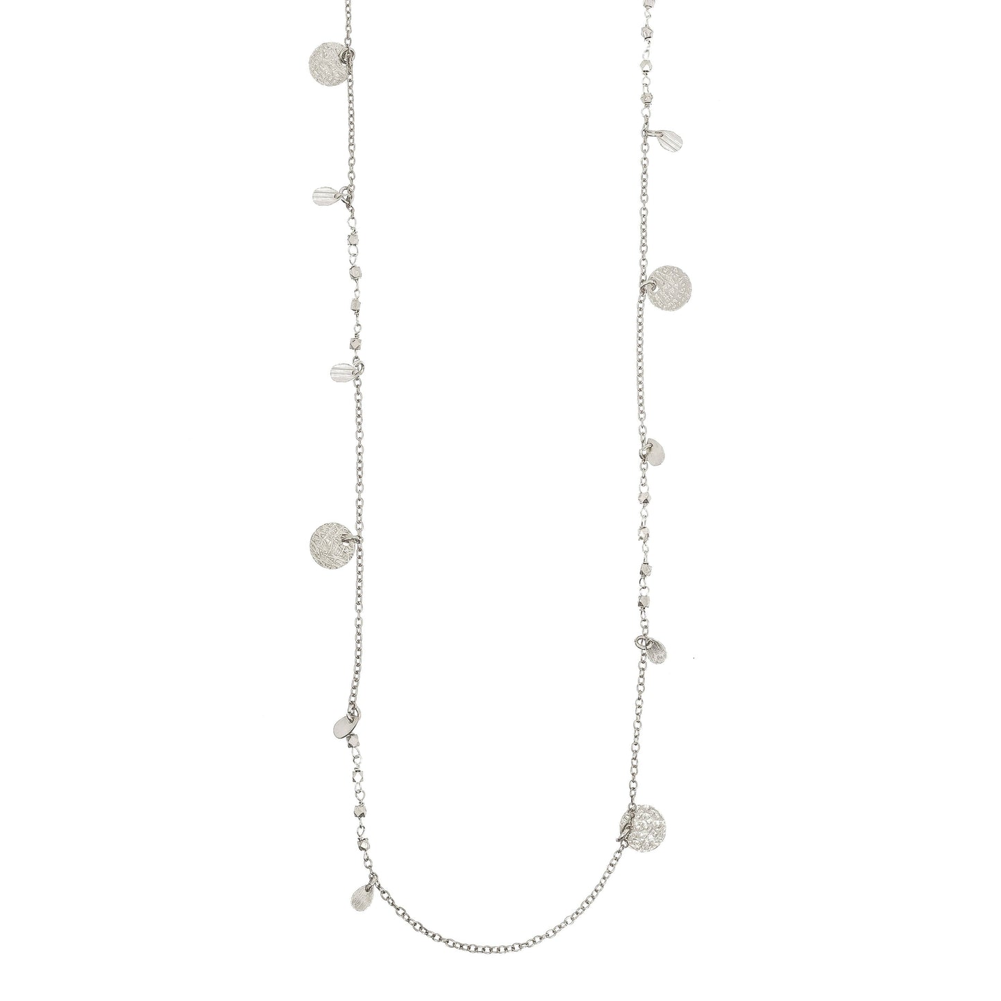 Athens Silver Coin Necklace