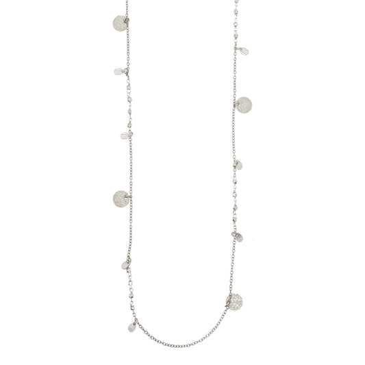 Athens Silver Coin Necklace