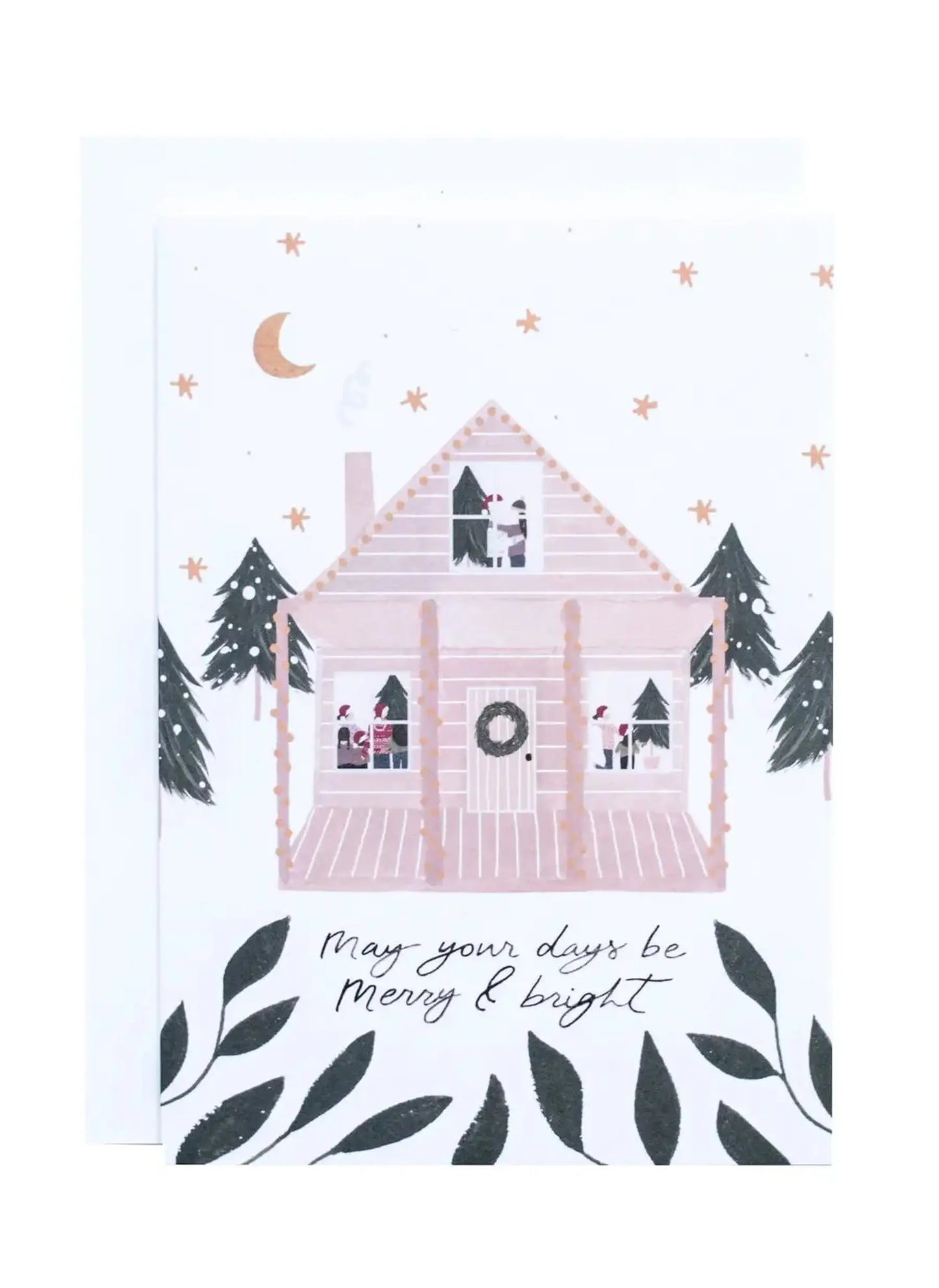 'Merry & Bright' Greeting Card