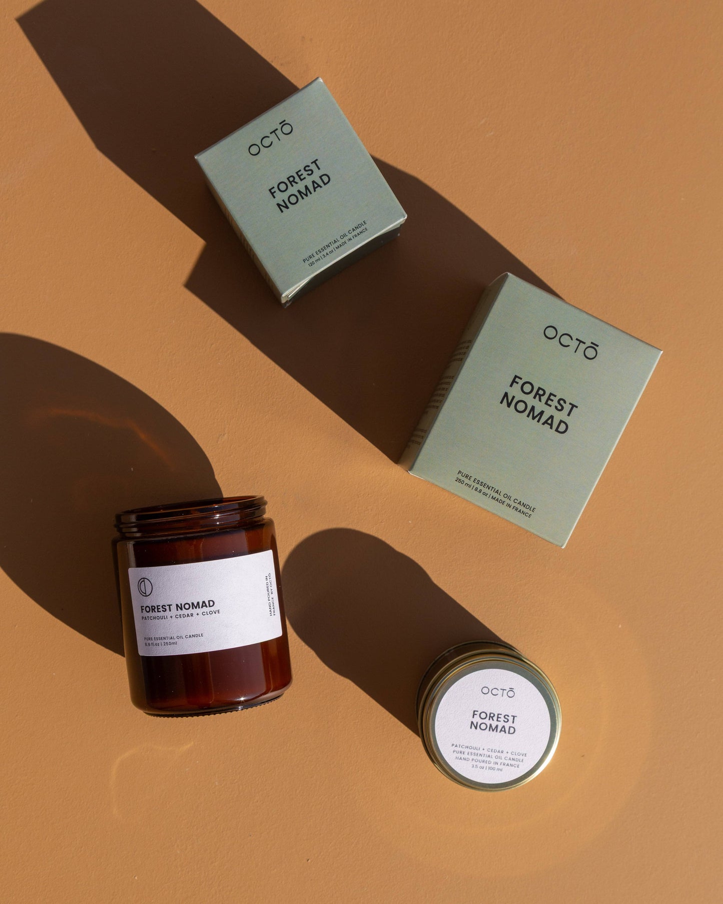 Forest Nomad (Cedar + Patchouli + Clove) | Amber jar candle: 400ml