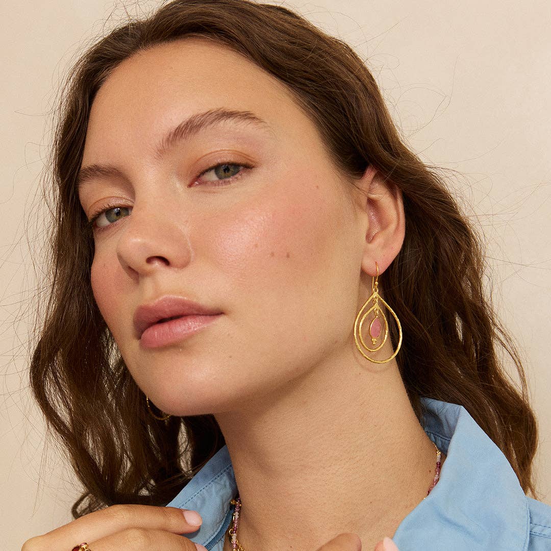 Saskia Earrings Pink