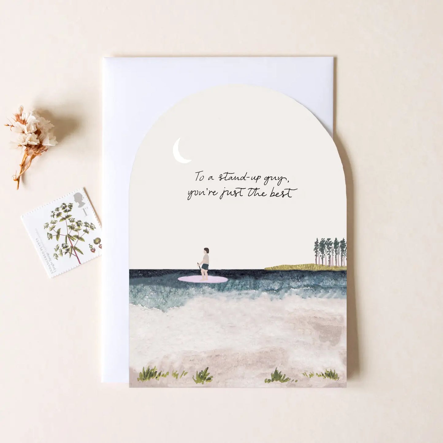 'Stand Up Guy' Birthday Card Surf Boarding