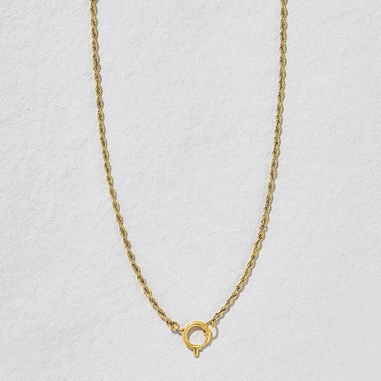 Fleury Gold Twisted Chain Necklace