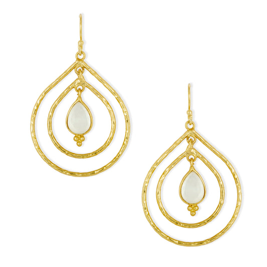 Saskia Earrings Mother of Pearl