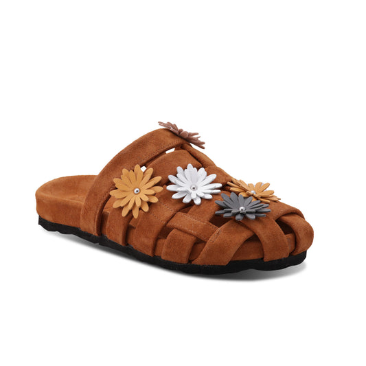 Madeira Shoe Flor Donna - Suede Brandy