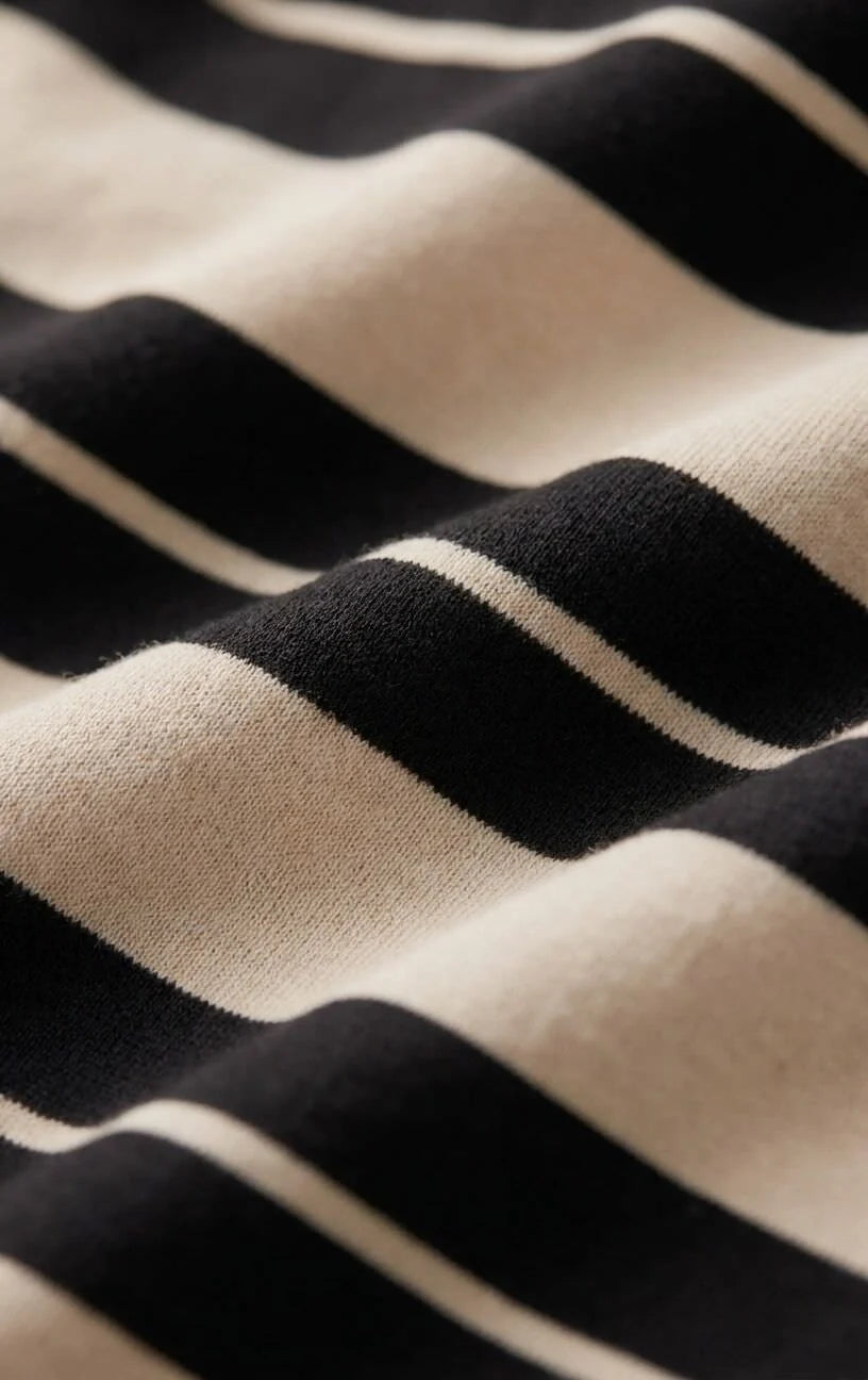 Gail Striped Jersey Midi Skirt