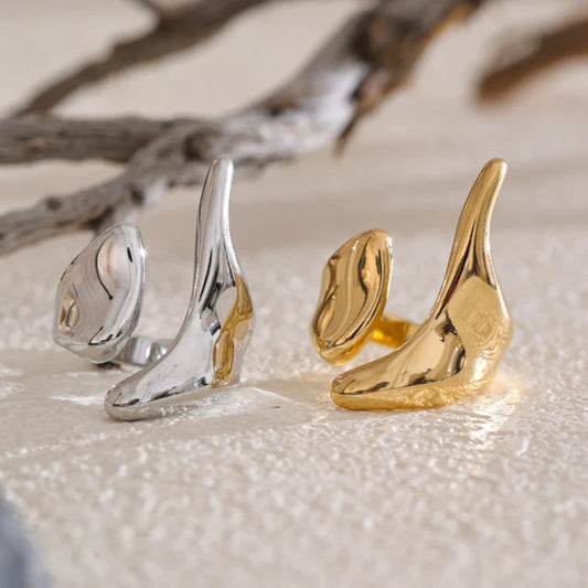 Geometric Modern Ring - Silver