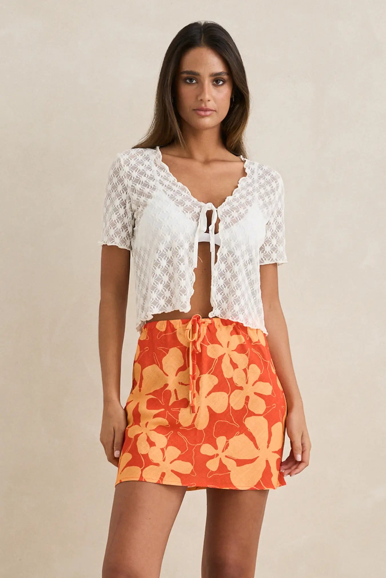 Gigi Lace Short Sleeve Top