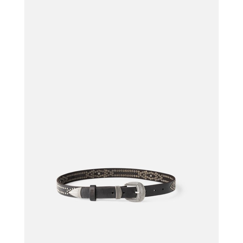 Leather Belt BIBA Misuri - Black